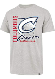 47 Columbus Clippers Oatmeal Side Arm Franklin Short Sleeve Fashion T Shirt