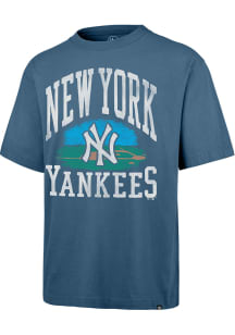 47 New York Yankees Navy Blue Cloudfield Montauk Foundation Short Sleeve Fashion T Shirt