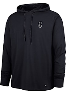 47 Cleveland Guardians Mens Navy Blue Imprint LC Forward Long Sleeve Lightweight Hoodie