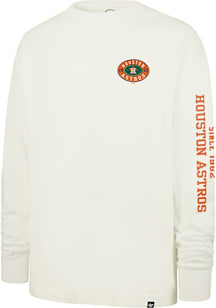 47 Houston Astros White Tide Sweep Mountak Foundation Long Sleeve Fashion T Shirt