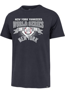 47 New York Yankees Navy Blue 2024 World Series Participant Arch Banner Short Sleeve Fashion T Shi..