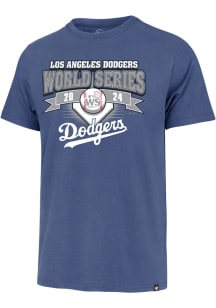 47 Los Angeles Dodgers Blue 2024 World Series Participant Arch Banner Short Sleeve Fashion T Shirt