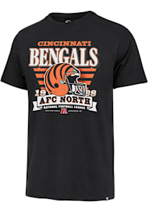 47 Cincinnati Bengals Black Stripe Splash Franklin Short Sleeve Fashion T Shirt