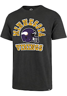 47 Minnesota Vikings Charcoal Comeback Scrum Short Sleeve Fashion T Shirt