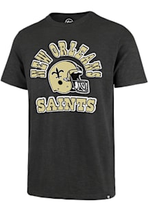 47 New Orleans Saints Charcoal Comeback Scrum Short Sleeve Fashion T Shirt