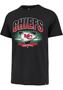 47 Kansas City Chiefs Black Arena Fade Franklin Short Sleeve Fashion T Shirt