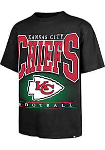 47 Kansas City Chiefs Black Hot Corner Foundation Short Sleeve Fashion T Shirt