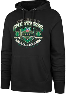 47 Green Bay Packers Mens Black 2025 NFL Draft Long Sleeve Hoodie
