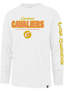47 Cleveland Cavaliers White City Edition Wash Low Black Franklin Long Sleeve Fashion T Shirt