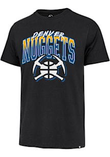 47 Denver Nuggets Black City Edition Swish Fade Franklin Short Sleeve Fashion T Shirt