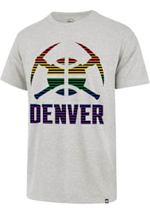 47 Denver Nuggets Grey City Edition Played Up Franklin Short Sleeve Fashion T Shirt