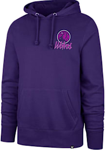 47 Minnesota Timberwolves Mens Purple City Edition Jab Step Headline Long Sleeve Hoodie