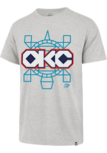 47 Oklahoma City Thunder Grey City Edition Played Up Franklin Short Sleeve Fashion T Shirt