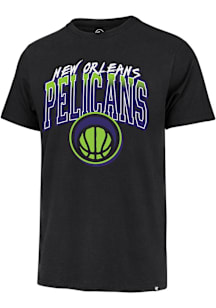47 New Orleans Pelicans Black City Edition Swish Fade Franklin Short Sleeve Fashion T Shirt