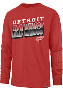 47 Detroit Red Wings Red Polished Franklin Long Sleeve Fashion T Shirt