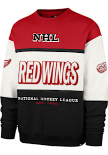 47 Detroit Red Wings Mens Black Breeze by Maxima Long Sleeve Fashion Sweatshirt