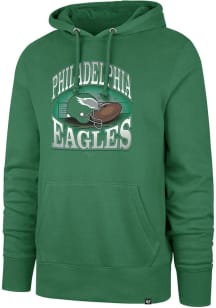 47 Philadelphia Eagles Mens Kelly Green Regional Headline Fashion Hood
