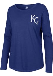 47 Kansas City Royals Womens Light Blue Club Courtside LS Tee