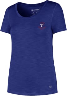47 Texas Rangers Womens Blue Forward Microlite T-Shirt