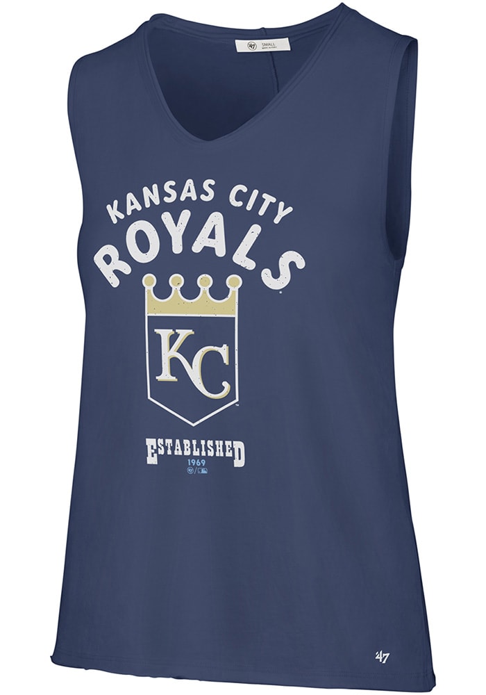 47 Kansas City Royals Womens Blue Letter Tank Top