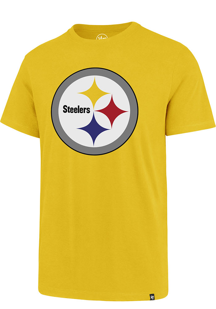 47 Pittsburgh Steelers Gold Logo Club Short Sleeve T Shirt