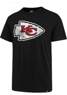 47 Kansas City Chiefs Black Distressed Imprint Short Sleeve T Shirt