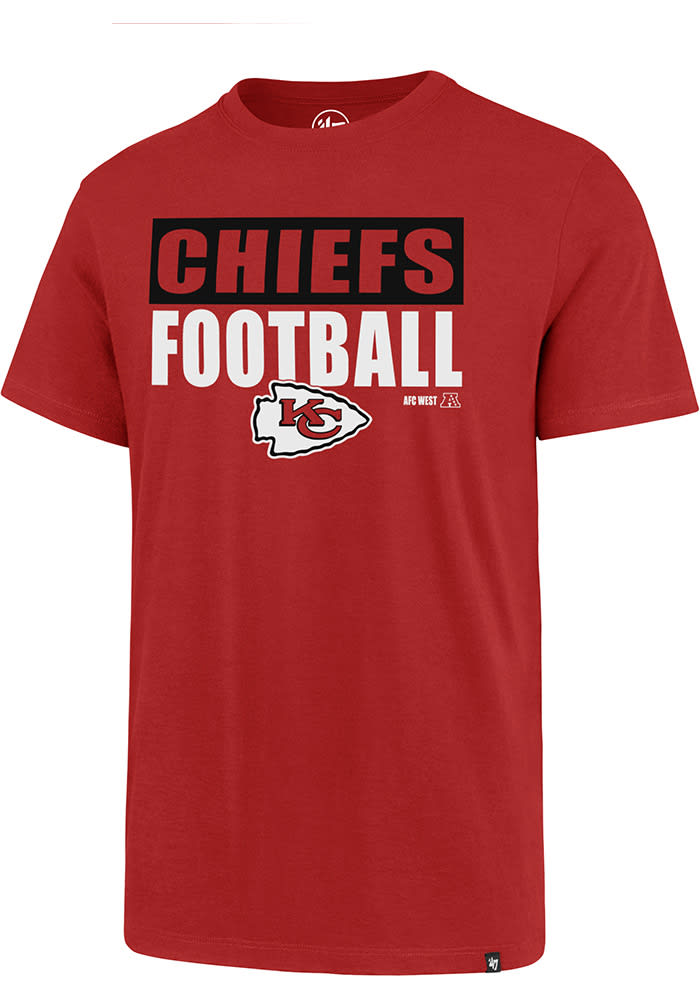 47 Kansas City Chiefs Red Block Out Short Sleeve T Shirt