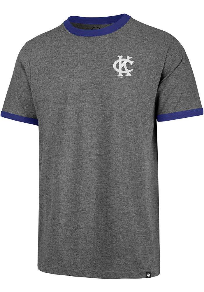 47 Kansas City Athletics Grey Rundown Ringer Short Sleeve Fashion T Shirt