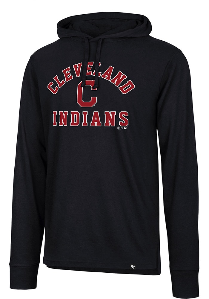 47 Cleveland Indians Mens Navy Blue Splitter Fashion Hood