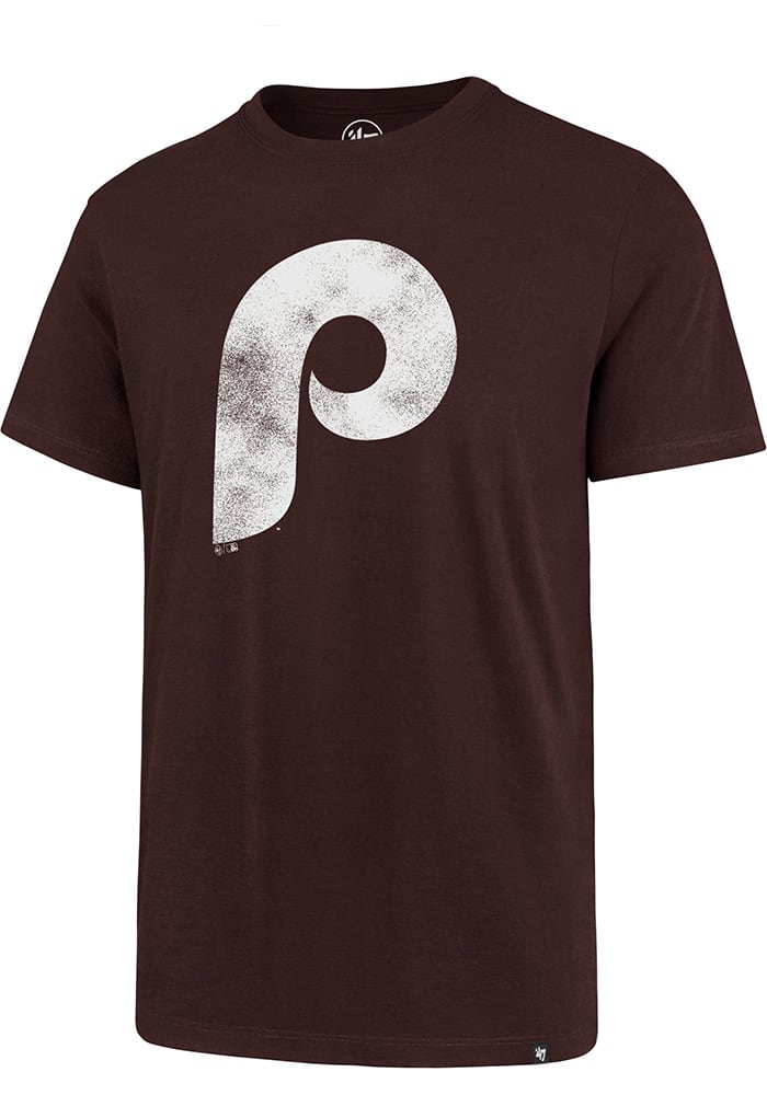 47 Philadelphia Phillies Grey Wordmark Club Short Sleeve T Shirt