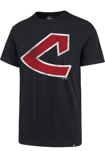 47 Cleveland Indians Navy Blue Super Rival Short Sleeve T Shirt