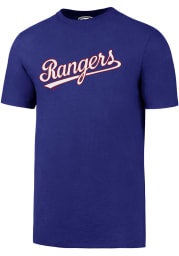 47 Texas Rangers Blue Super Rival Short Sleeve T Shirt