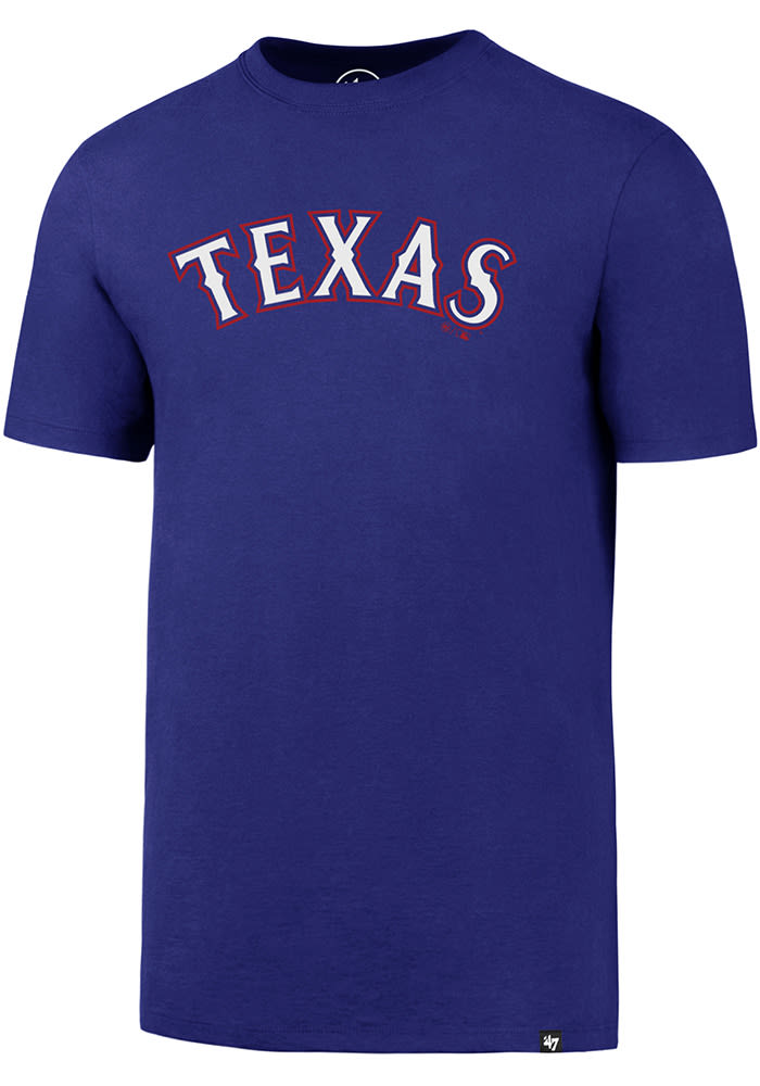 47 Texas Rangers Light Blue Two Peat Club Short Sleeve T Shirt