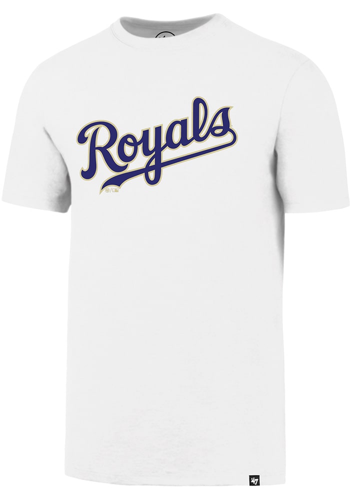 47 Kansas City Royals White Super Rival Short Sleeve T Shirt, White, 100% Cotton, Size XL, Rally House