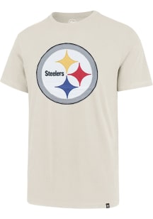 47 Pittsburgh Steelers Oatmeal Knockout Short Sleeve Fashion T Shirt