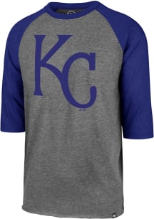 47 Kansas City Royals Grey Club Raglan Long Sleeve T Shirt