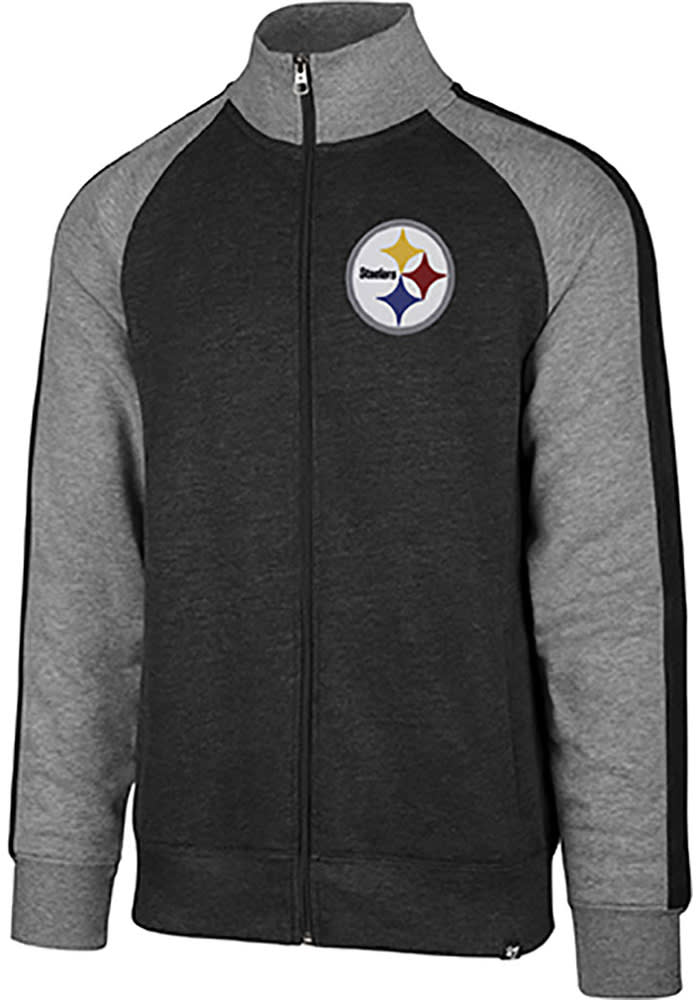 47 Pittsburgh Steelers Mens Black Match Track Jacket