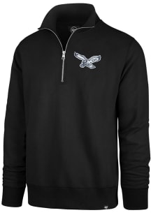 47 Philadelphia Eagles Mens Black Striker Long Sleeve 1/4 Zip Fashion Pullover