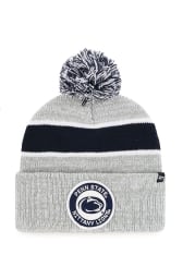47 Penn State Nittany Lions Grey Noreaster Cuff Knit Mens Knit Hat