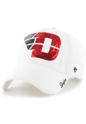 47 Dayton Flyers White Sparkle Clean Up Womens Adjustable Hat