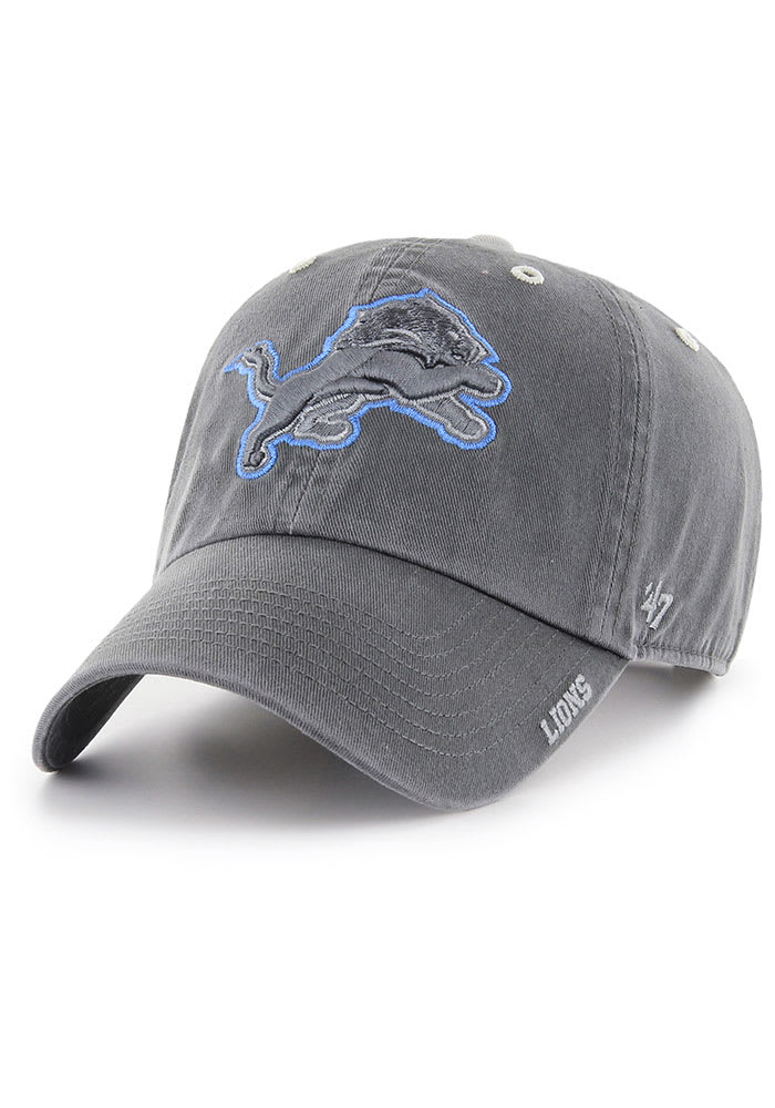 47 Brand Charcoal Detroit Lions Trawler Clean Up Trucker Snapback