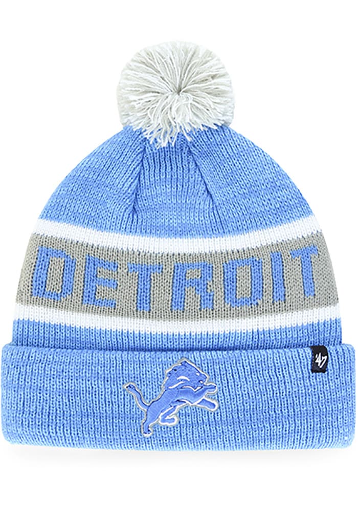 47 Detroit Lions Blue Tadpole Cuff Knit Youth Knit Hat