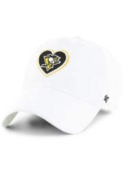 47 Pittsburgh Penguins White Courtney Clean Up Womens Adjustable Hat