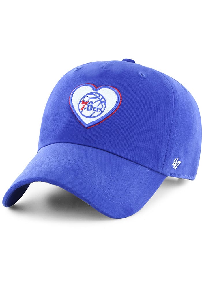 47 Philadelphia 76ers Blue Courtney Clean Up Womens Adjustable Hat