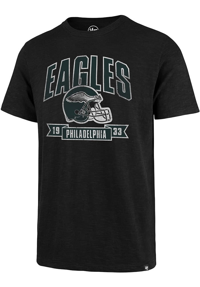 Men's Junk Food Heathered Gray Philadelphia Eagles Helmet T-Shirt