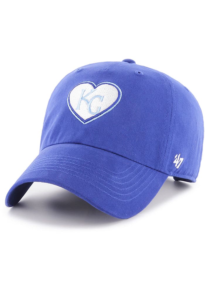 47 Kansas City Royals Blue Courtney W Clean Up Womens Adjustable Hat