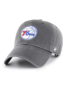 47 Philadelphia 76ers Clean Up Adjustable Hat - Charcoal