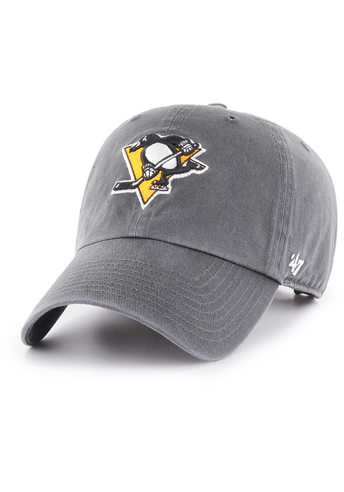 47 Pittsburgh Penguins Clean Up Adjustable Hat - Charcoal