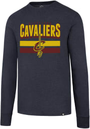 47 Cleveland Cavaliers Navy Blue Wordmark Long Sleeve T Shirt