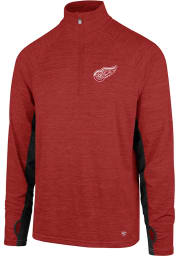 47 Detroit Red Wings Mens Red Microlite Shade Long Sleeve 1/4 Zip Pullover